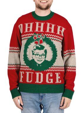 NEW Men's Holiday Crewneck Sweater A Christmas Story Medium